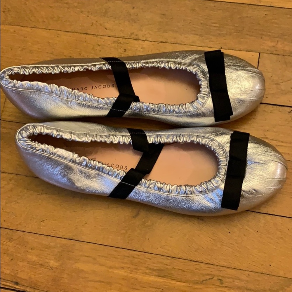 Marc by Marc Jacobs Silver Flats